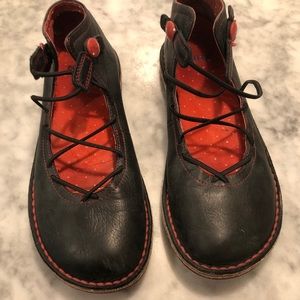 Camper Leather laced flats size US 5.5 EU 36